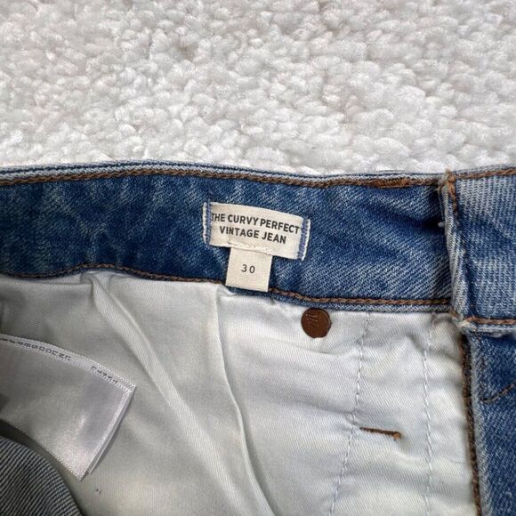 Madewell The Curvy Perfect Vintage Jean Denman Was Ripped Edition - Picture 6 of 13